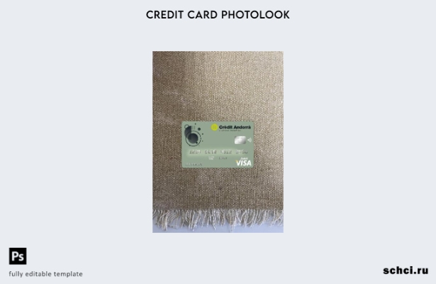 загрузка в цифровом формате Андорра Кредит Андорра Банк Visa Card Фотообраз пере