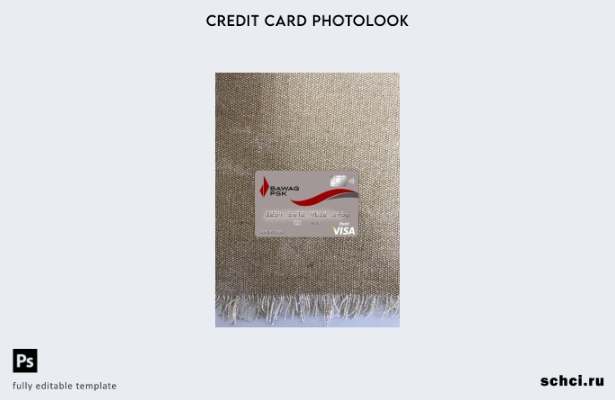 цифровая загрузка Австрия Bawag PSK банковская карта Visa фотообраз переднего ша