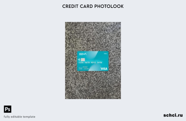 цифровая загрузка Аргентина BBVA дебетовая карта Visa фотоизображение переднего
