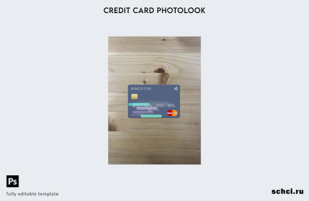 цифровая загрузка Аргентина Banco Itaú шаблон фотоизображения на лицевой стороне