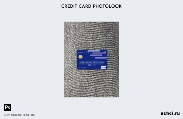 цифровая загрузка Аргентина Banco Itaú Visa Card фотоизображение переднего шабло