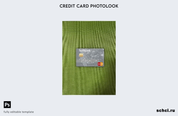 цифровая загрузка Дания Sydbank Mastercard Photolook передний шаблон