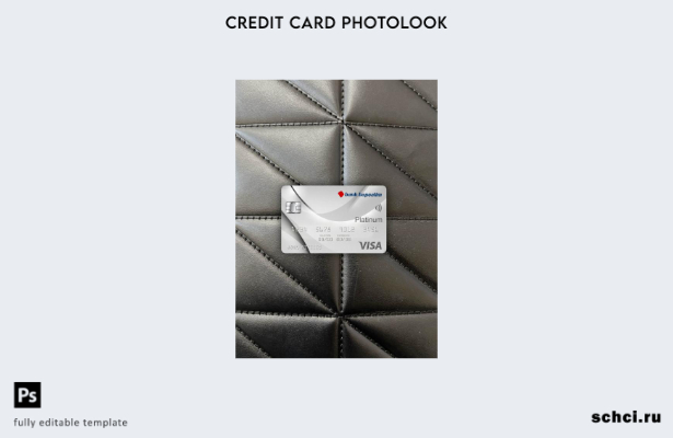 цифровая загрузка Израильский банк Хапоалим банк Visa Platinum Card фотоизображе