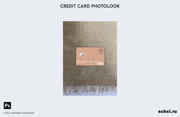цифровая загрузка Ирана Sepah Bank Visa, дебетовая карта, фотоизображение, перед