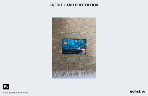 цифровая загрузка Исландия Arion Mastercard Photolook передний шаблон