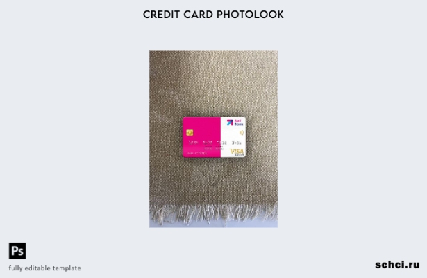 цифровая загрузка Испания Self Bank Visa Electronic Card фотоизображение передне