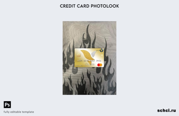цифровая загрузка Камбоджа Acleda Bank Mastercard Photolook передний шаблон