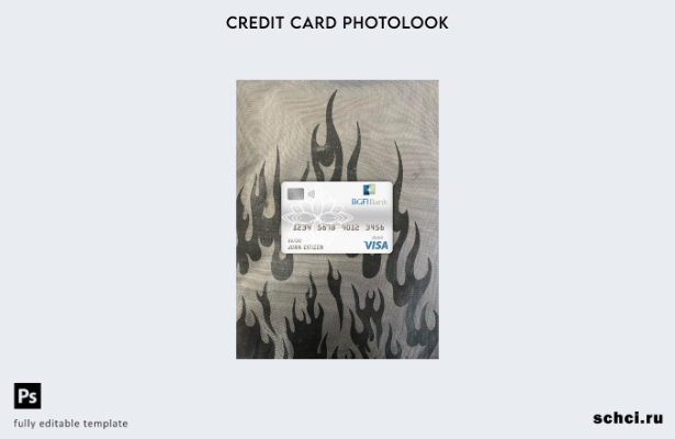 цифровая загрузка Камерун BGFI банк дебетовая карта Visa фотошаблон лицевой стор