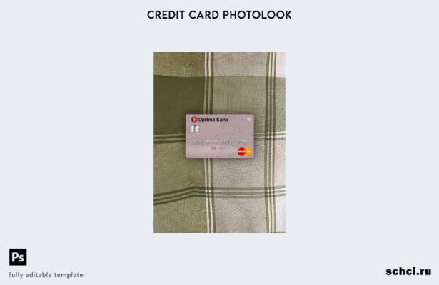 цифровая загрузка Кыргызстан Оптима Банк Mastercard Photolook передний шаблон
