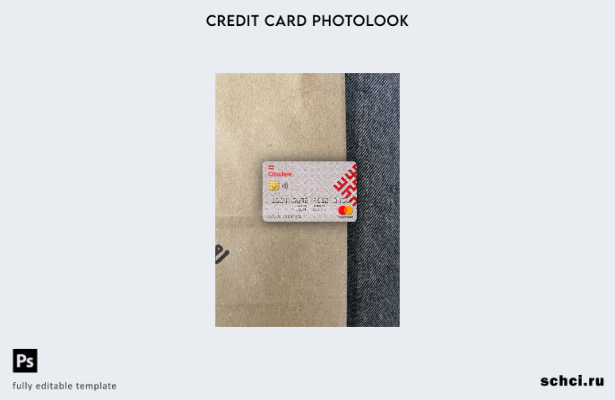цифровая загрузка Латвия Шаблон лицевой панели банка Citadele Mastercard с фотои