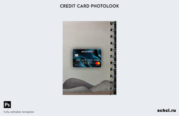 цифровая загрузка Мексика Citibanamex Bank Mastercard фотоизображение переднего