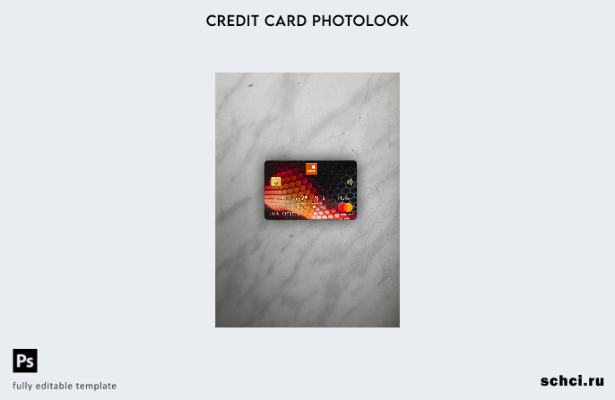 цифровая загрузка Нигерия GTBank Mastercard Photolook передний шаблон