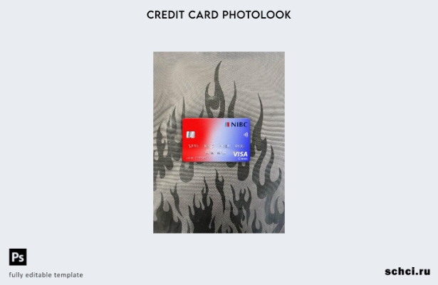 цифровая загрузка Нидерландов NIBC Bank Visa Classic, фотоизображение, передний