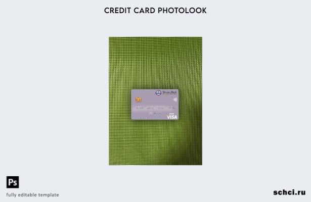 цифровая загрузка Пакистан Meezan Bank Limited Visa дебетовая карта фотошаблон л