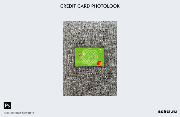 цифровая загрузка Палестинского банка Аль Кудс, шаблон Mastercard Photolook спер