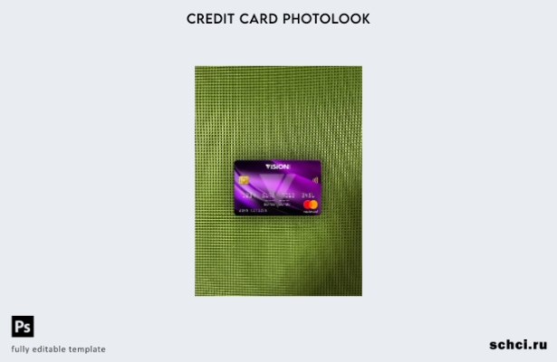 цифровая загрузка Парагвай Vision Banco mastercard фотоизображение переднего шаб