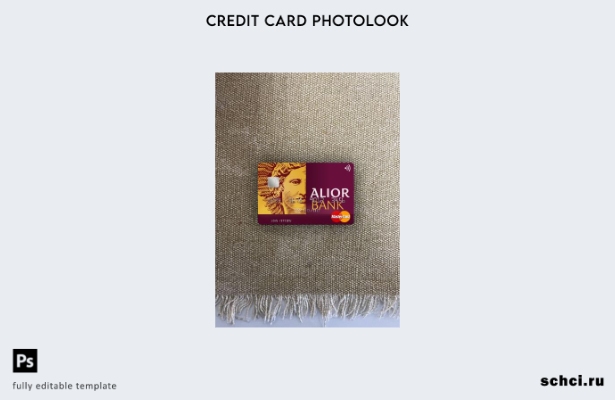 цифровая загрузка Польша Alior Bank Mastercard фотовид переднего шаблона
