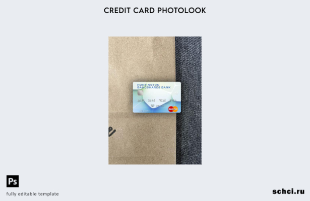 цифровая загрузка США Huntington Bancshares Bank шаблон Mastercard Photolook спе