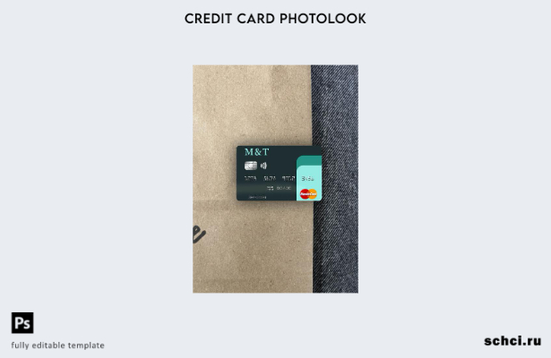 цифровая загрузка США M&T Bank Mastercard Photolook передний шаблон