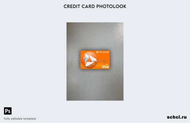 цифровая загрузка США PNC банк Visa дебетовая карта фотоизображение переднего ша