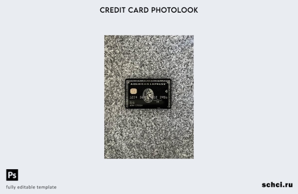 цифровая загрузка США PNC Bank AMEX черная карта фотообраз переднего шаблона