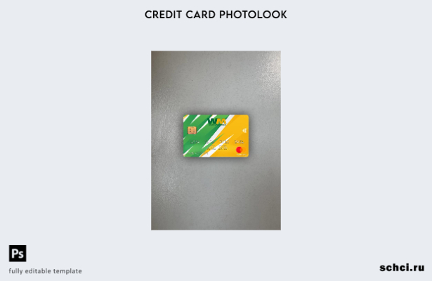 цифровая загрузка США Waste Management Bank Mastercard Photolook передний шаблон
