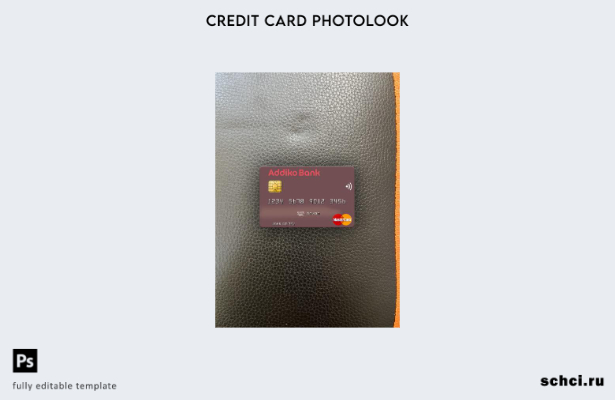 цифровая загрузка Словения Addiko Bank Mastercard фотоизображение переднего шабл