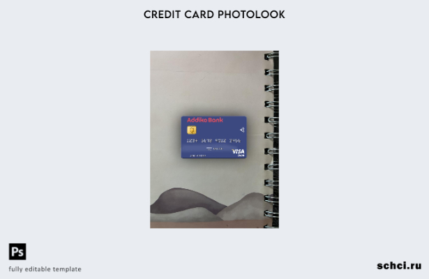 цифровая загрузка Словения Addiko Bank Visa, дебетовая карта, фото, передний шаб