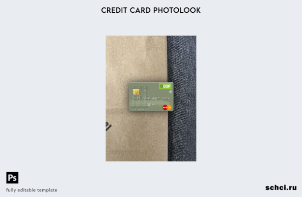 цифровая загрузка Соломоновы Острова BSP Bank шаблон Mastercard Photolook сперед