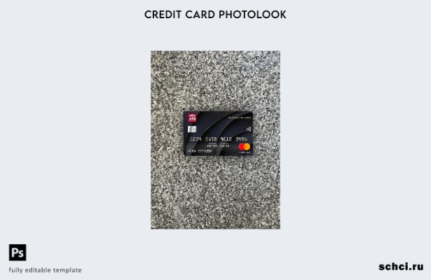 цифровая загрузка Тунис ATB Bank Mastercard Photolook передний шаблон