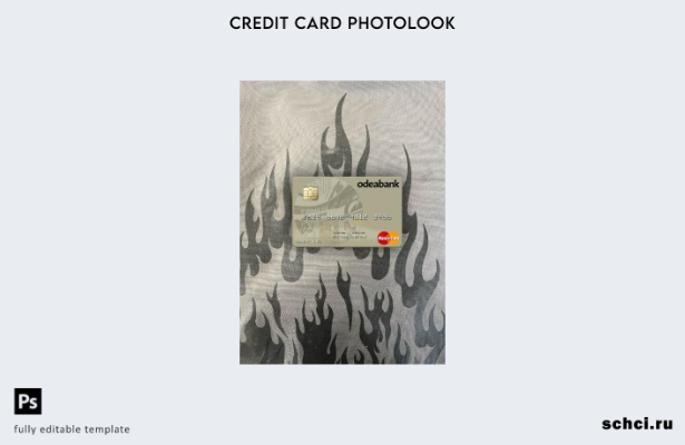 цифровая загрузка Турция Odeabank Mastercard Photolook передний шаблон