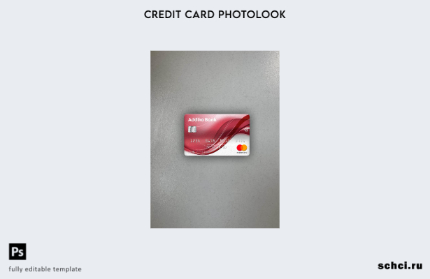 цифровая загрузка Черногория Addiko Bank Mastercard фотоизображение переднего ша
