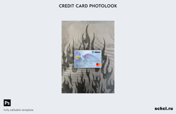 цифровая загрузка в Ливане, шаблон передней панели Mastercard банка BBAC в фотоа