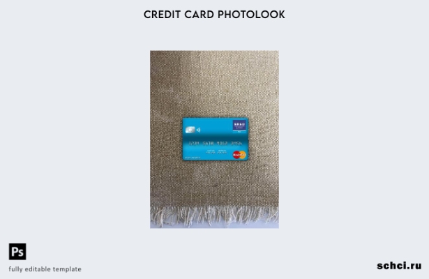 цифровая загрузка Fiji BRED Bank, шаблон лицевой панели mastercard photolook
