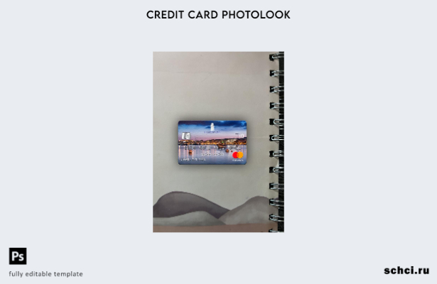 цифровая загрузка Malta Lombard Bank шаблон Mastercard Photolook спереди