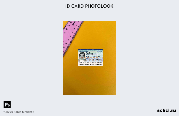 цифровая загрузка шаблона France ID Photolook FRONT