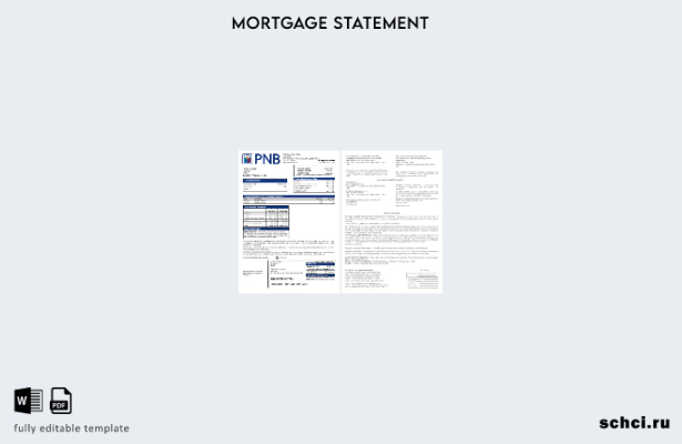 цифровая загрузка ОАЭ Дубай PNB выписка по ипотеке банка в шаблоне форматов Word