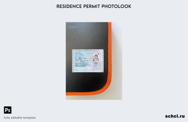 скачать цифровую версию шаблона вида на жительство во Франции (carte de séjour)