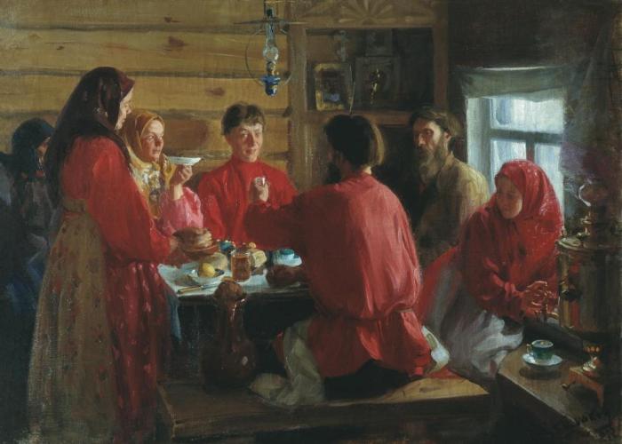 И. С.Куликов В крестьянской избе